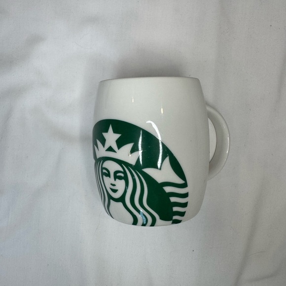STARBUCKS 2010 Coffee Large Ceramic Mug Cup Green Mermaid Logo 14 oz. - Picture 6 of 6